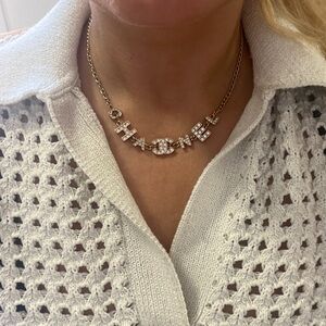[SOLD] Authentic Chanel Here Mark Necklace